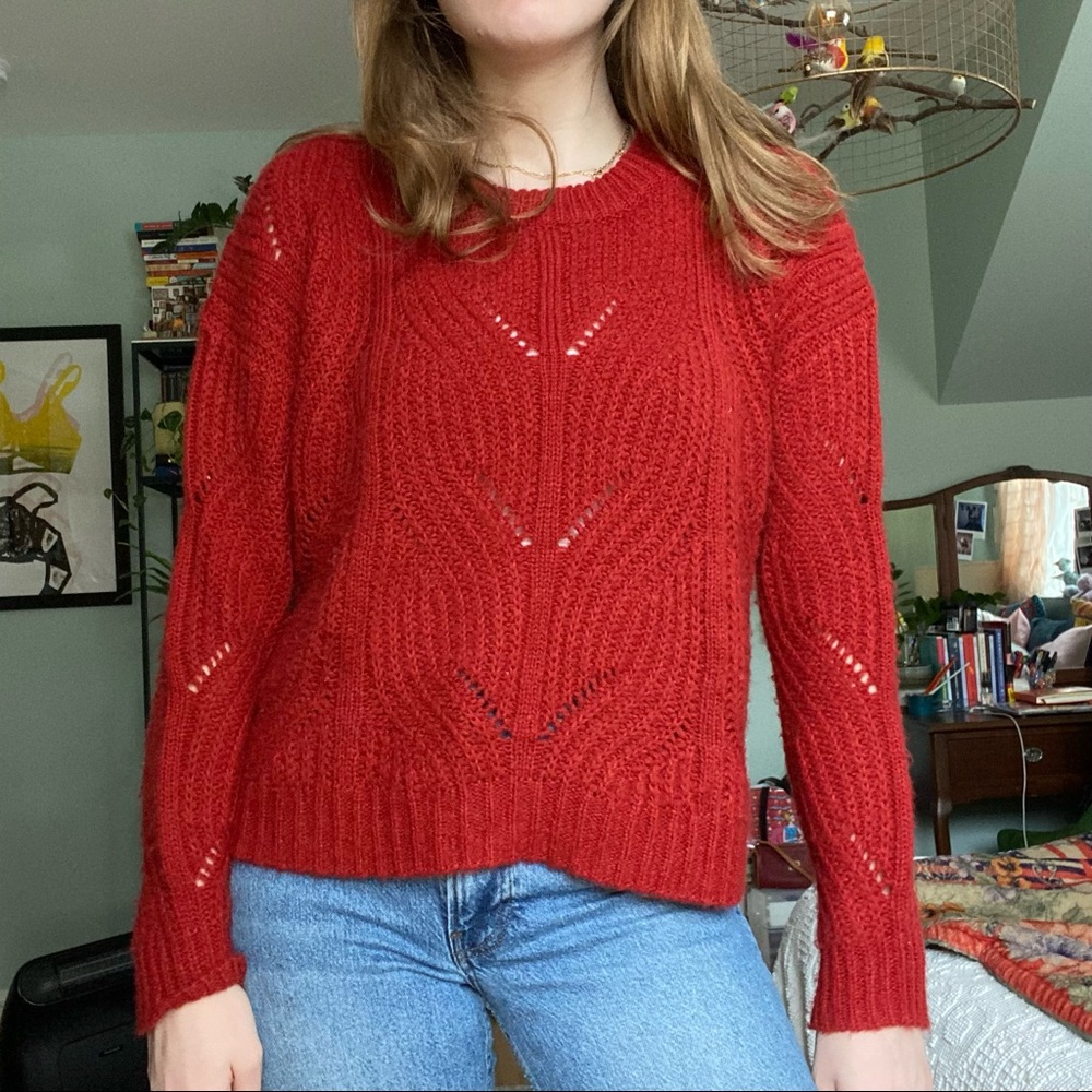 Burgundy sweater
